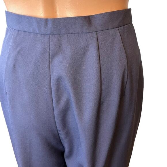 Talbots Wool Cuffed Dress Pants 10 Lined Career Wear Preppy Minimalist Mature - Picture 5 of 6